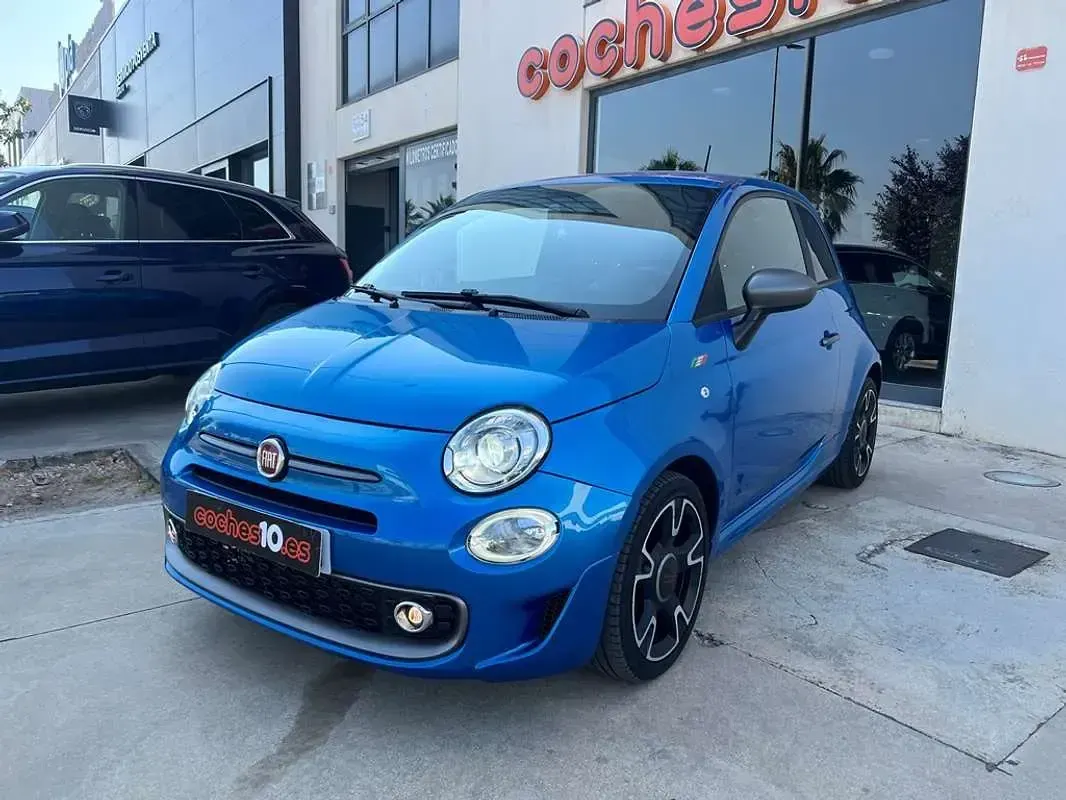 Usado Fiat 500C S 105 CV (77 kW) 2017 Azul Descapotable
