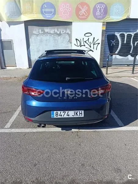 Usado Seat Leon FR 150 CV (110 kW) 2015 Azul Berlina