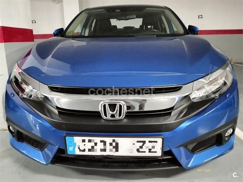 Azul Usado 2017 Honda Civic Executive Berlina | 21.000 € (Precio justo) - Imagen 1/4