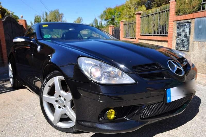 Usado Mercedes SLK200 AMG 163 CV (119 kW) 2006 Negro Descapotable