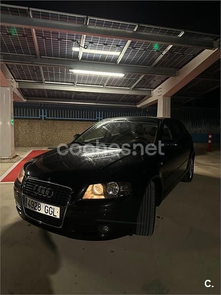 Usado Audi A3 Ambiente 140 CV (102 kW) 2008 Negro Berlina