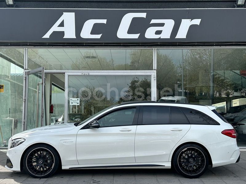 Blanco Usado 2016 Mercedes C63 AMG Familiar | 45.900 € (Un poco caro) - Imagen 1/4