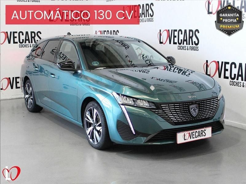 Azul Usado 2022 Peugeot 308 Allure Familiar | 18.700 € (Precio justo) - Imagen 1/3