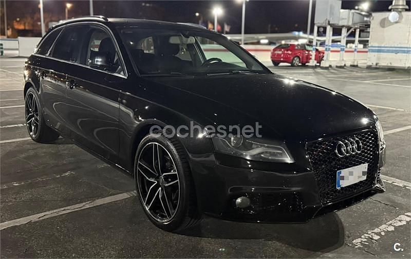 Usado Audi A4 143 CV (105 kW) 2009 Negro Familiar