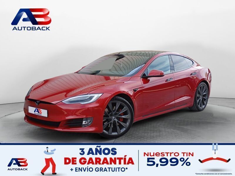 Rojo Usado 2018 Tesla Model X SUV | 36.450 € (Precio justo) - Imagen 1/2