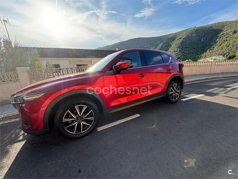 Usado Mazda CX-5 150 CV (110 kW) 2017 Granate SUV