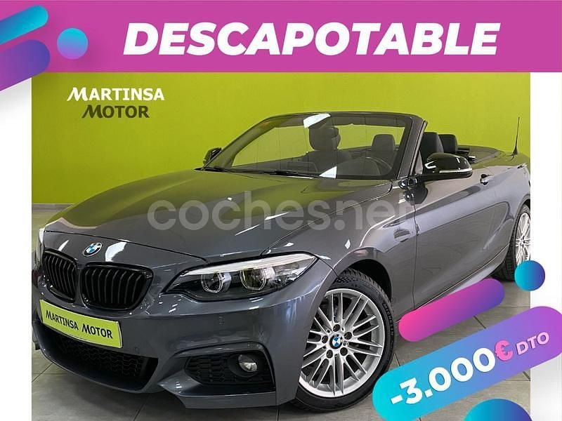 Gris / plata Usado 2019 BMW 218 Sport Line Descapotable | 23.300 € (Precio justo) - Imagen 1/4
