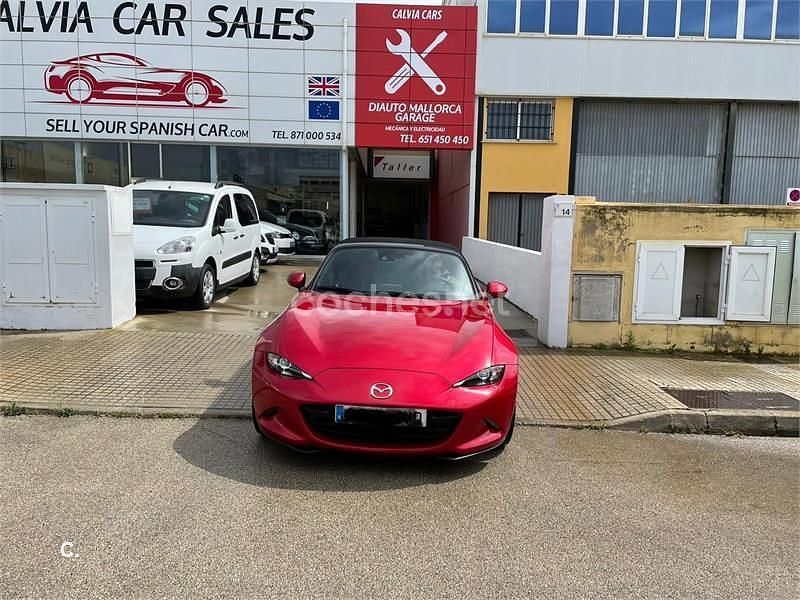 Rojo Usado 2016 Mazda MX5 Luxury Descapotable | 22.500 € (Precio justo) - Imagen 1/4