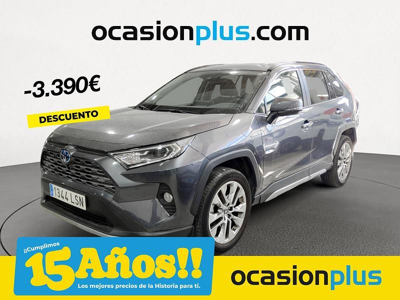 Gris Usado 2021 Toyota RAV4 Hybrid Luxury SUV | 33.990 € (Caro) - Imagen 1/4
