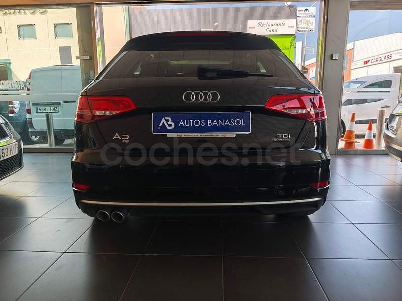 Usado Audi A3 184 CV (135 kW) 2018 Negro Berlina