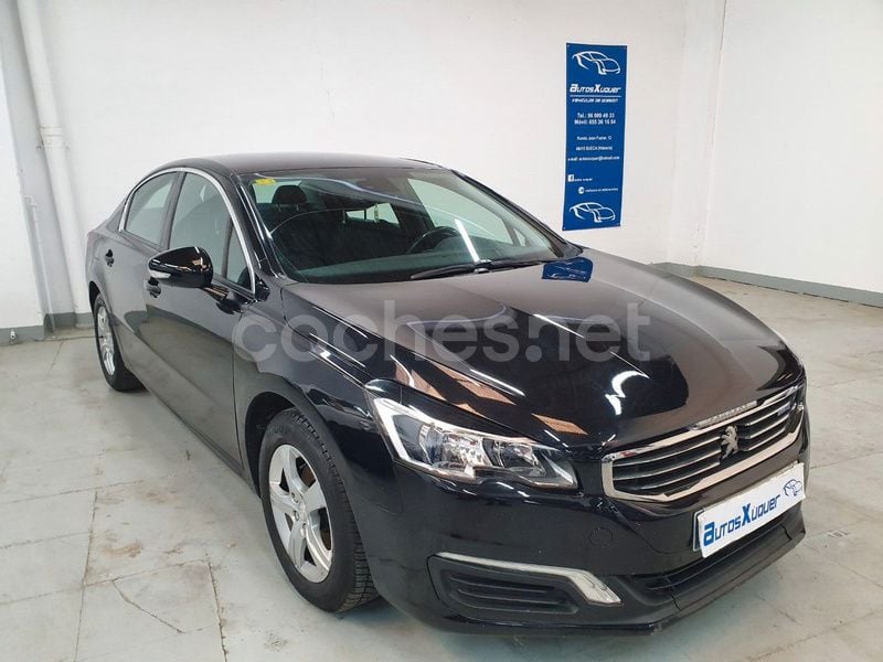 Negro Usado 2016 Peugeot 508 Active Berlina | 8999 € (Precio justo) - Imagen 1/4