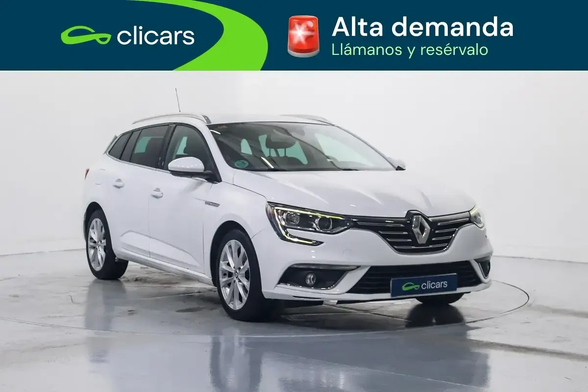 Usado Renault Mégane GrandTour Zen 130 CV (95 kW) 2017 Blanco Familiar