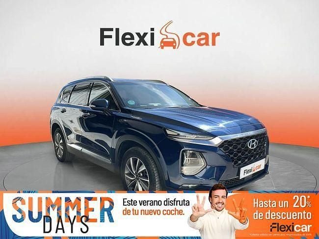 Azul Usado 2019 Hyundai Santa Fe SUV | 27.390 € (Precio justo) - Imagen 1/4