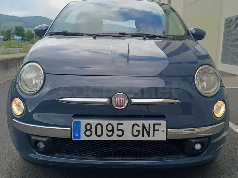 Usado Fiat 500 Lounge 101 CV (74 kW) 2009 Azul Descapotable