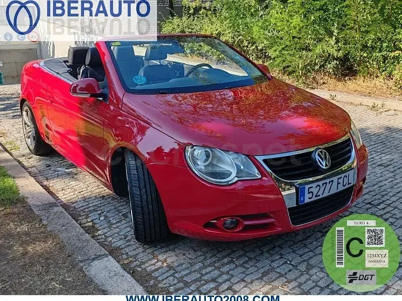 Usado VW Eos 200 CV (147 kW) 2006 Rojo Descapotable
