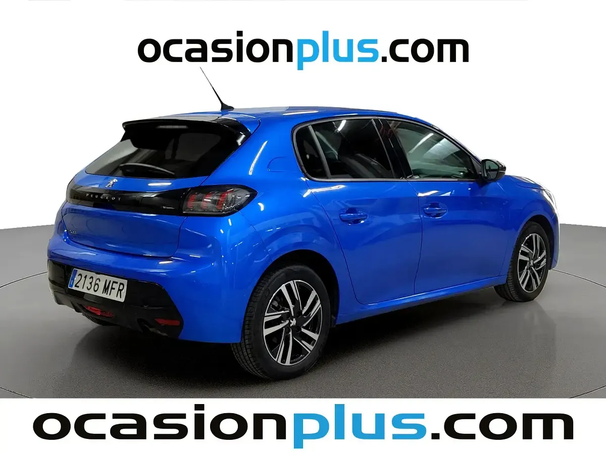 Usado Peugeot 208 Allure 102 CV (75 kW) 2023 Azul Utilitario