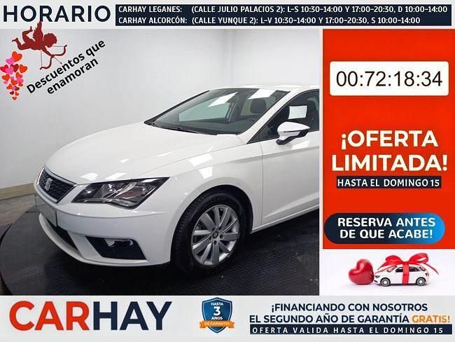Usado Seat Leon Reference 111 CV (81 kW) 2018 Blanco Berlina