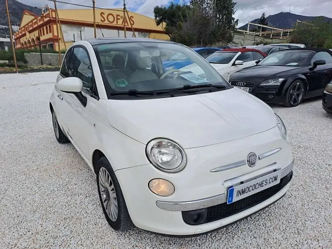 Usado Fiat 500 Lounge 69 CV (50 kW) 2012 Blanco Utilitario