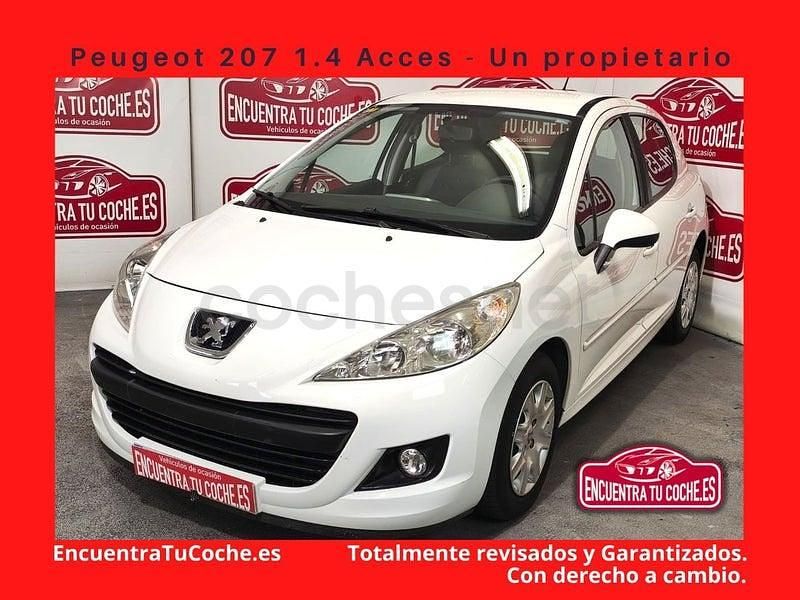 Usado Peugeot 207 Active 75 CV (55 kW) 2011 Blanco Berlina