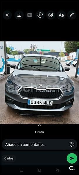 Usado Skoda Fabia Ambition 110 CV (80 kW) 2023 Gris / plata Utilitario