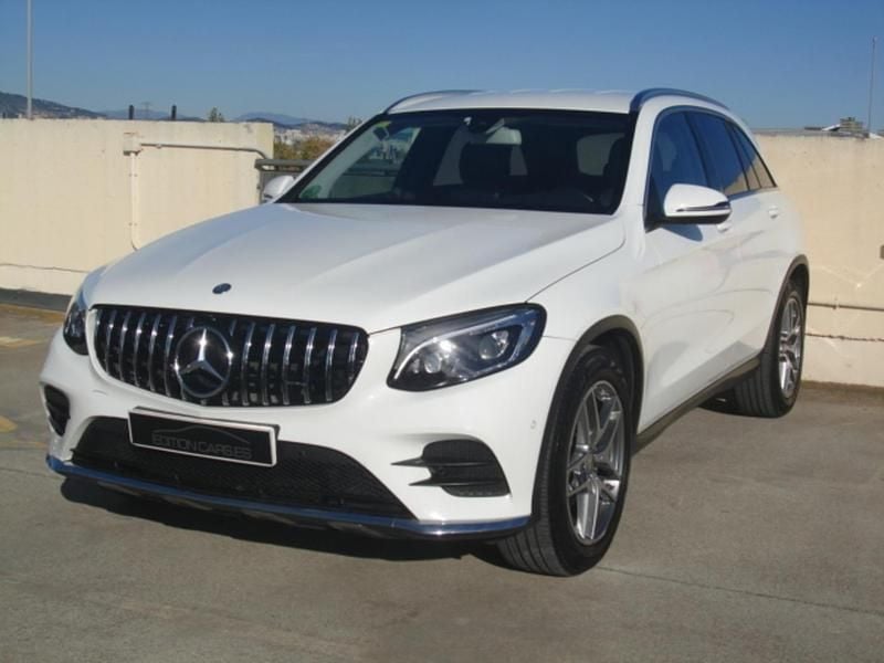 Usado Mercedes GLC220 AMG line 170 CV (125 kW) 2015 Blanco SUV