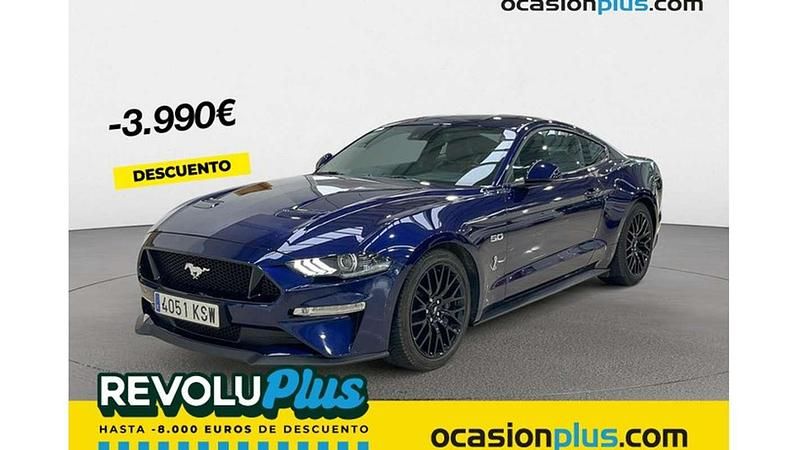 Azul Usado 2019 Ford Mustang GT Fastback Coupe | 40.455 € (Precio justo) - Imagen 1/4