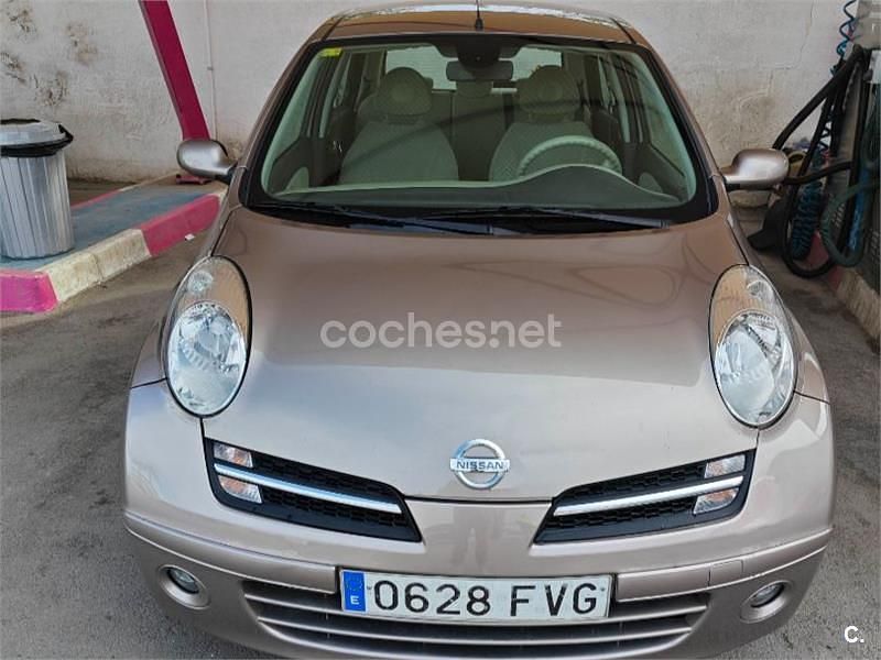 Gris / plata Usado 2007 Nissan Micra Acenta Berlina | 2999 € (Precio justo) - Imagen 1/4