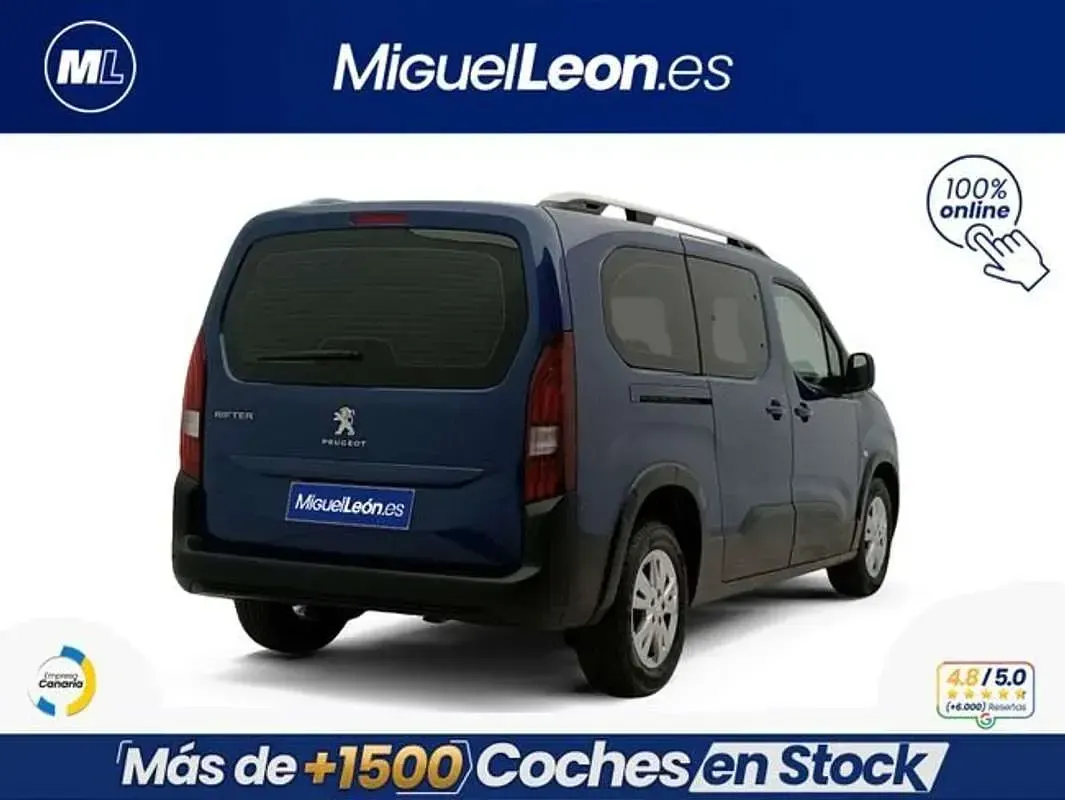 Usado Peugeot Rifter Allure 131 CV (96 kW) 2020 Azul Monovolumen