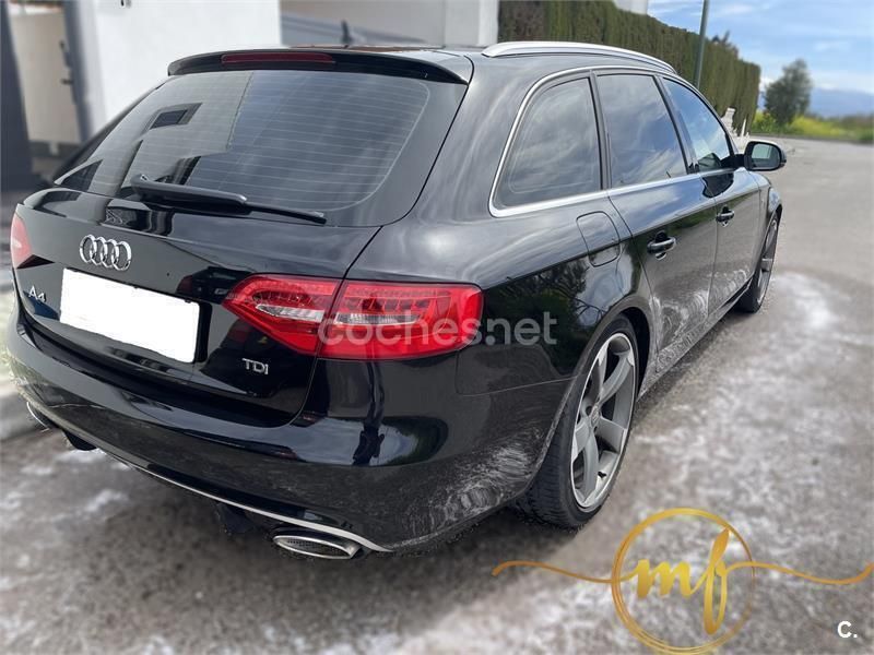 Usado Audi A4 S-Line 204 CV (150 kW) 2014 Negro Familiar