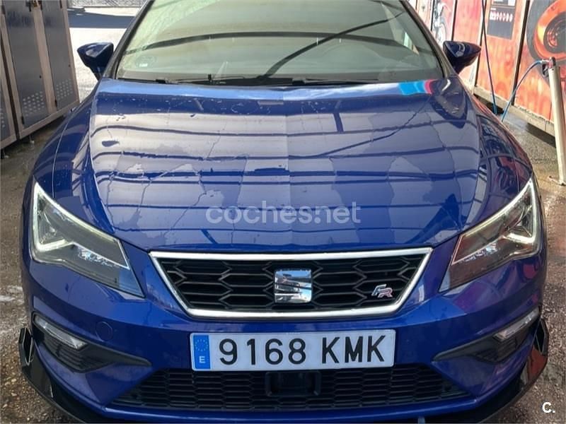 Usado Seat Leon FR 180 CV (132 kW) 2018 Azul Berlina