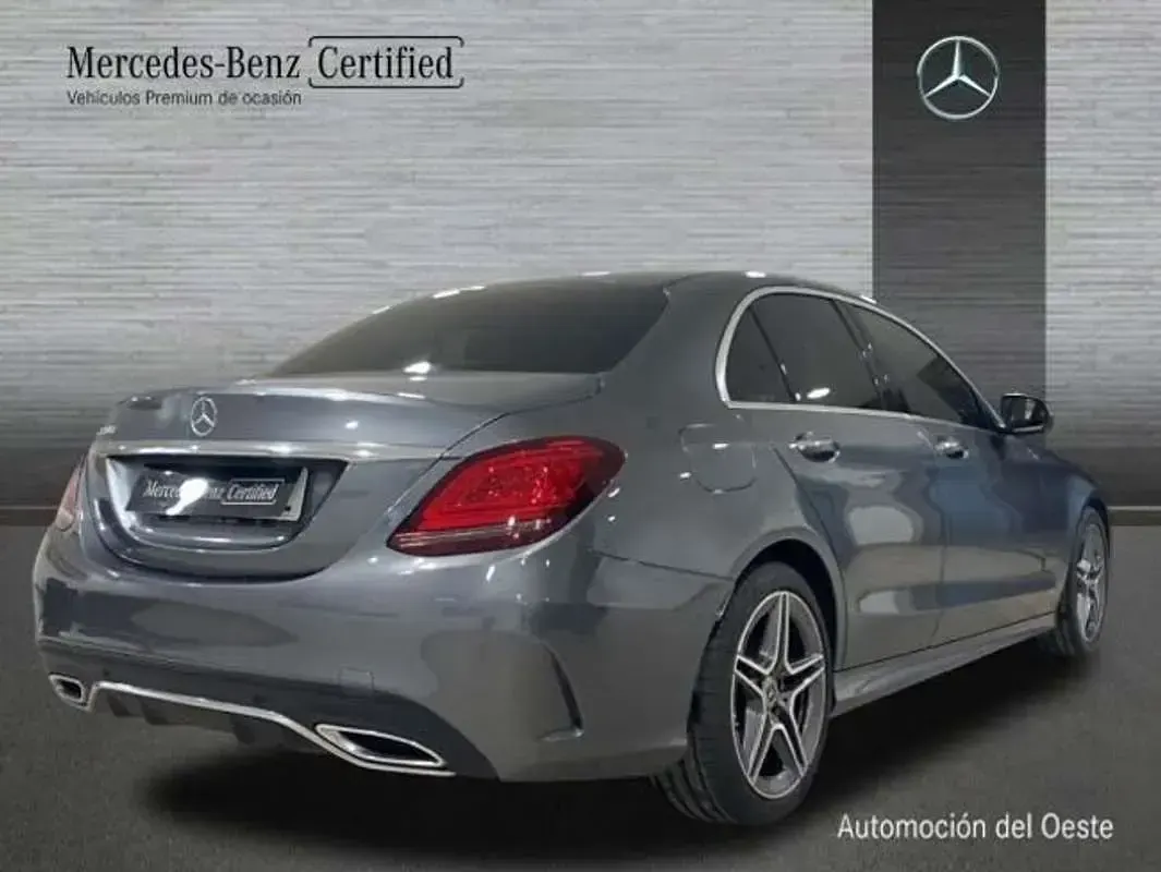Usado Mercedes C220 AMG line 196 CV (144 kW) 2020 Gris Berlina
