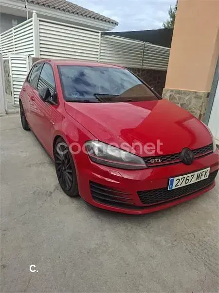 Usado VW Golf VII GTI 230 CV (169 kW) 2013 Rojo Berlina