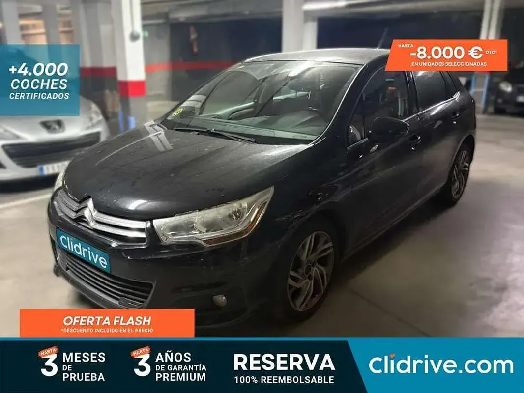 Begagnad Citroën C4 112 HK (82 kW) 2012 Svart Halvkombi