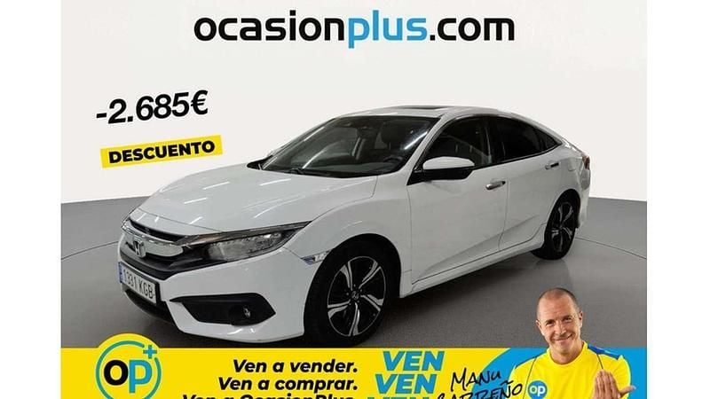 Usado Honda Civic Executive 182 CV (133 kW) 2017 Blanco Berlina