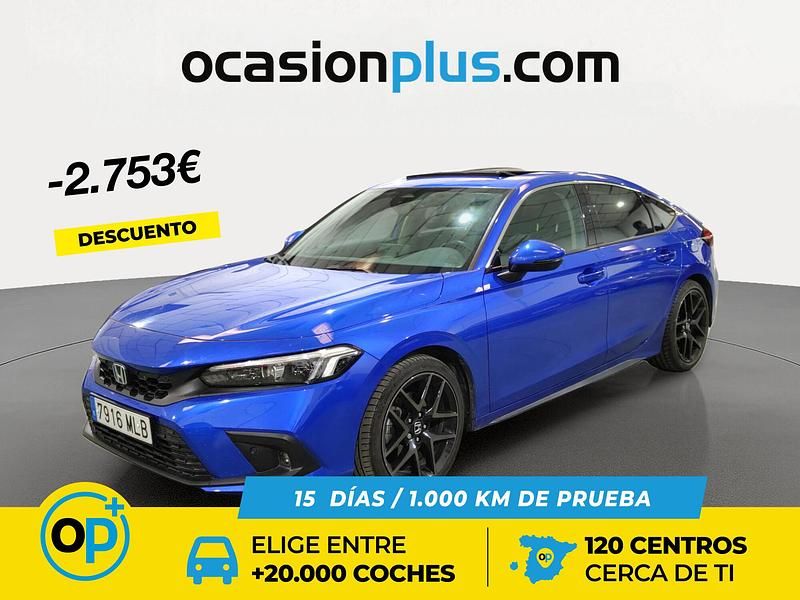 Azul Usado 2023 Honda Civic Advance Berlina | 30.290 € (Un poco caro) - Imagen 1/4