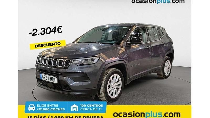 Gris Usado 2023 Jeep Compass Night Eagle SUV | 23.546 € (Precio justo) - Imagen 1/4