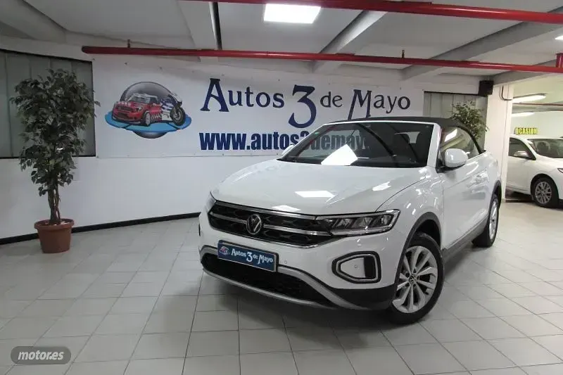 Usado VW T-Roc Cabriolet 110 CV (80 kW) 2022 Blanco Descapotable