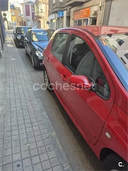 Usado Peugeot 307 90 CV (66 kW) 2005 Rojo Familiar