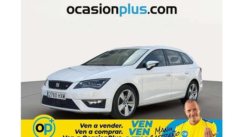 Usado Seat Leon ST FR 150 CV (110 kW) 2014 Blanco Familiar
