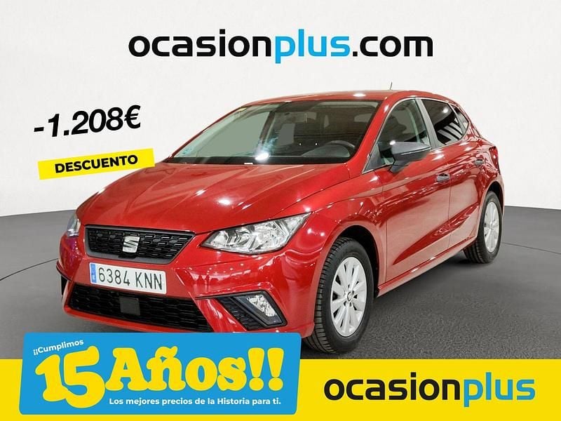 Rojo Usado 2018 Seat Ibiza Reference Berlina | 13.290 € (Precio justo) - Imagen 1/4