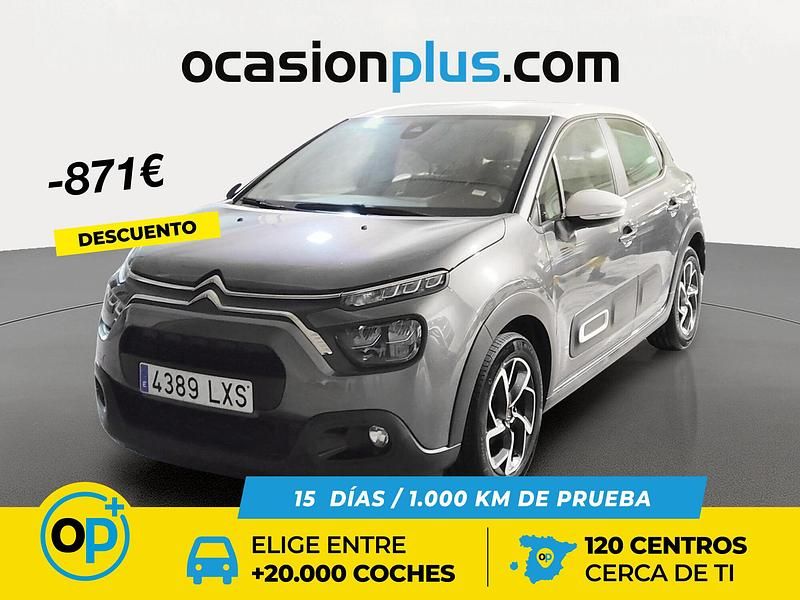 Gris / plata Usado 2022 Citroën C3 Feel Berlina | 9150 € (Buen precio) - Imagen 1/4