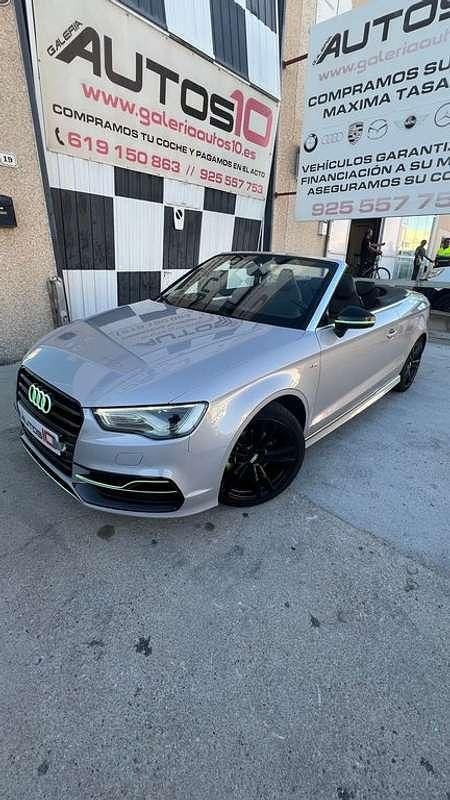 Gris Usado 2015 Audi A3 Cabriolet S-Line Descapotable | 15.498 € (Precio justo) - Imagen 1/4