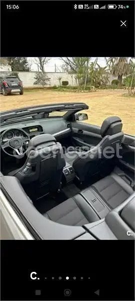Usado Mercedes E350 Avantgarde 231 CV (169 kW) 2012 Gris / plata Descapotable