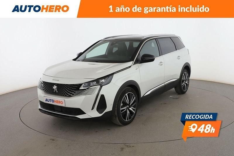 Blanco Usado 2022 Peugeot 5008 GT Monovolumen | 26.799 € (Precio justo) - Imagen 1/3