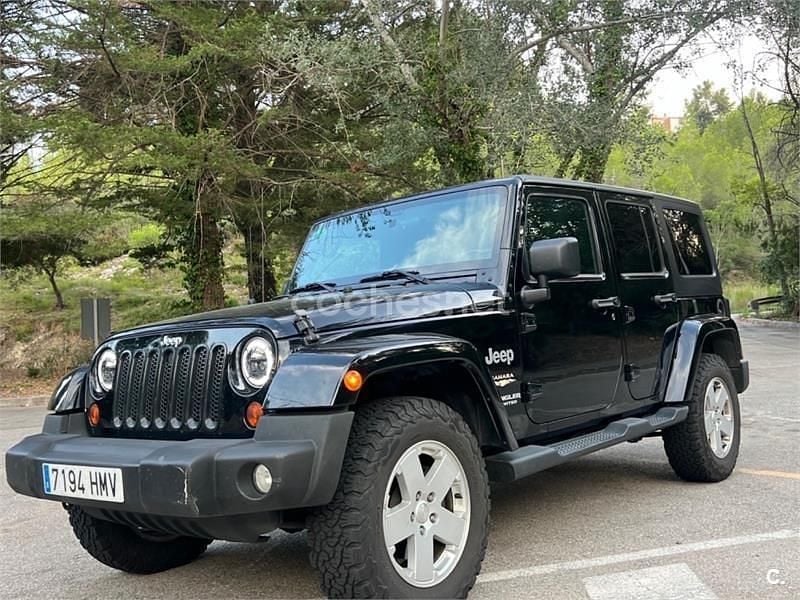 Usado Jeep Wrangler Unlimited Sahara 200 CV (147 kW) 2012 Negro SUV