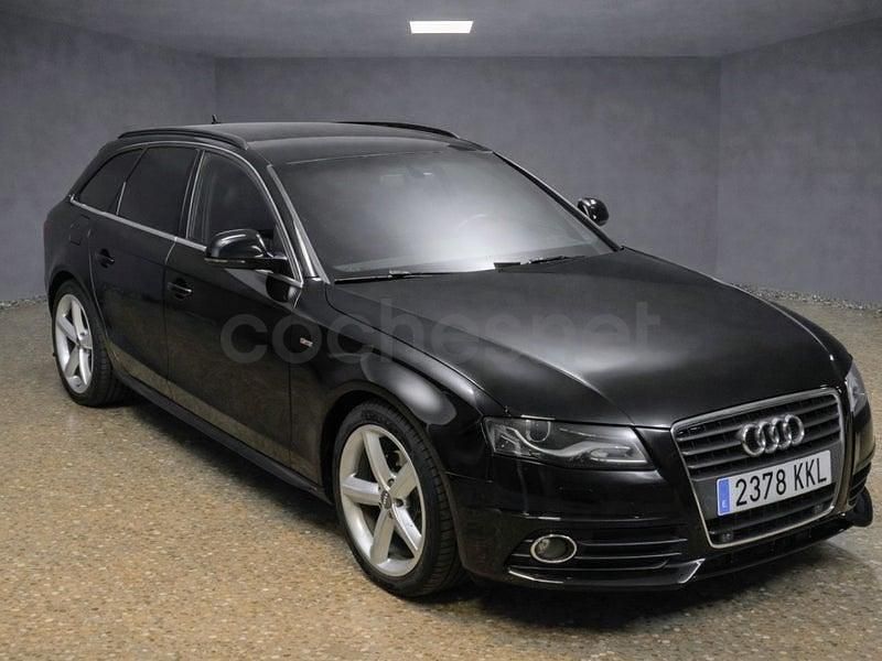 Usado Audi A4 S-Line 143 CV (105 kW) 2009 Negro Familiar