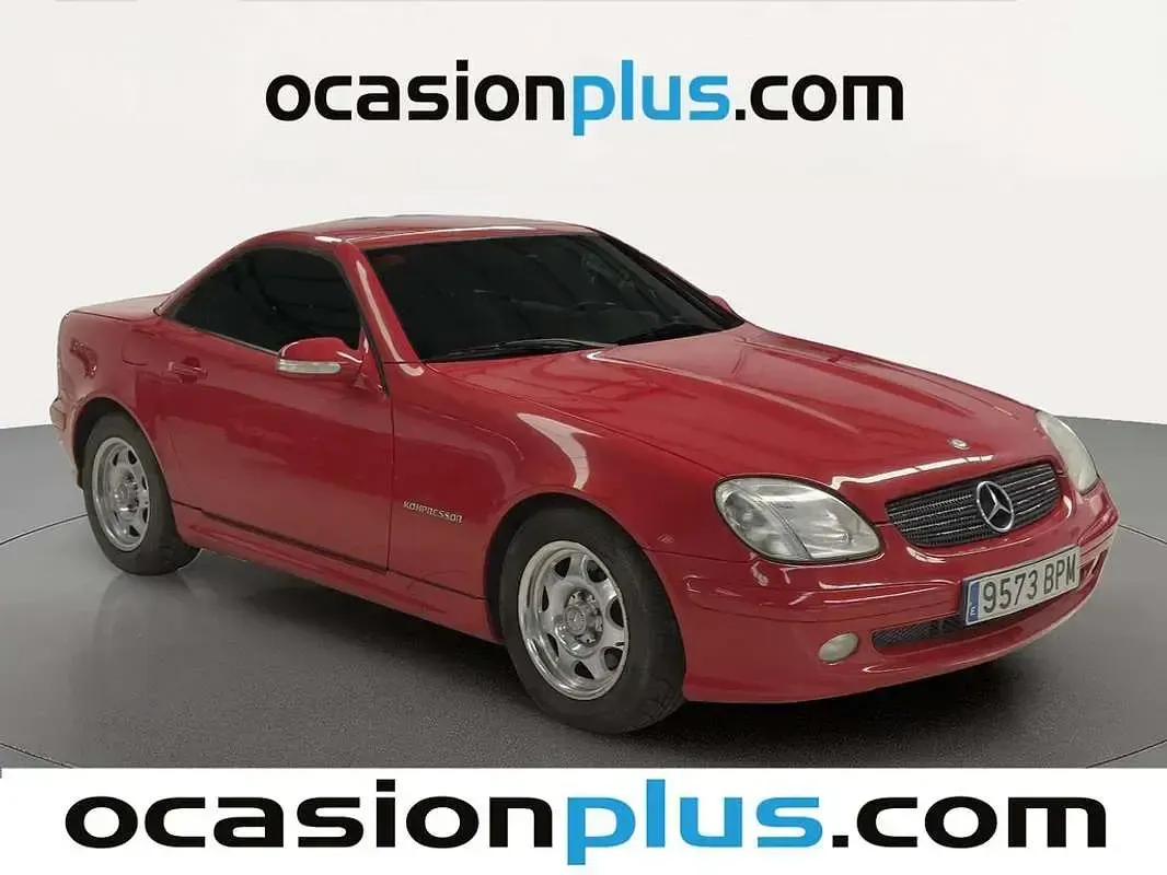 Usado Mercedes SLK200 163 CV (119 kW) 2001 Rojo Descapotable