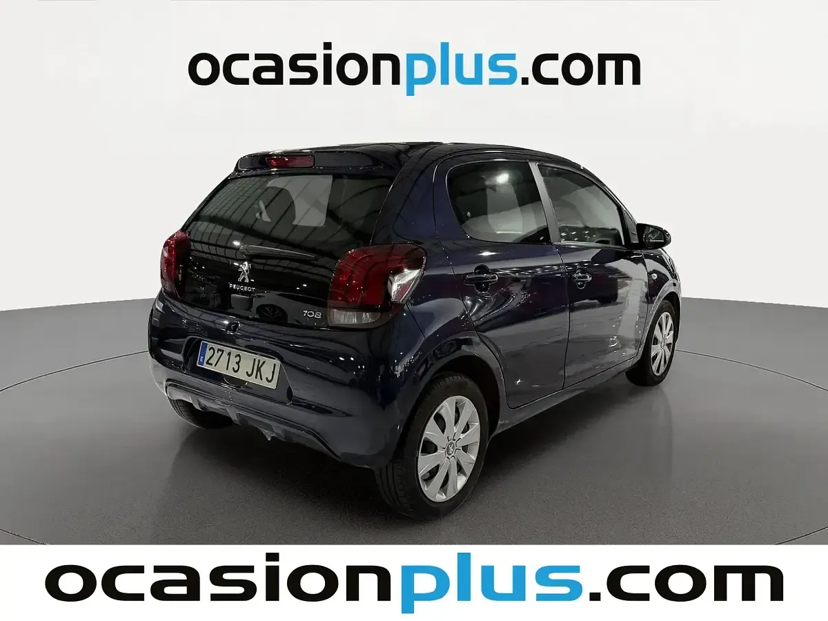 Usado Peugeot 108 Active 82 CV (60 kW) 2015 Azul Utilitario