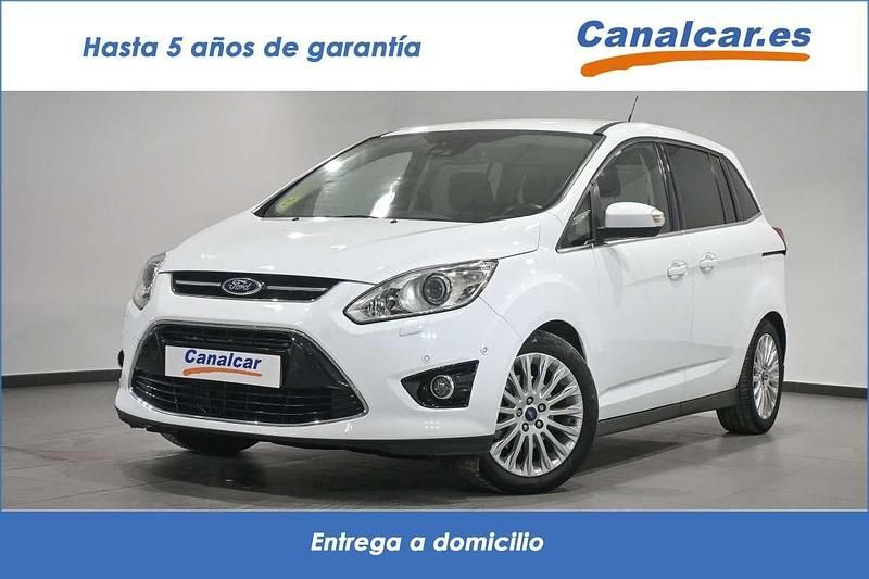 Blanco Usado 2015 Ford Grand C-Max Titanium Monovolumen | 9039 € (Super precio) - Imagen 1/4