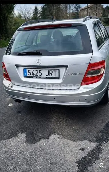 Usado Mercedes C200 Avantgarde 136 CV (100 kW) 2009 Gris / plata Familiar